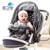 포그망 3D 매쉬 유모차 라이너, 튤립블랙, 1개
