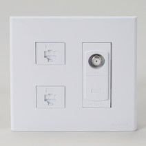 전화통신(FS)2개용 진흥 8P+8P+CATV2, 단품