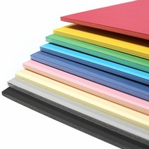 [동화오피스] 양면 칼라 폼보드 60x90cm 5T 5장 / 칼라우드락, 노랑