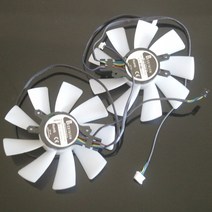 자동차 2 개/몫 CFM10012H12SPA 12V 100mm VGA 팬 galaxy RTX2070 RTX2080 RTX2080SUPER EX 흰색 V2 그래픽 카드 냉각, [01] RGB, [01] WHITE, [01] CFM10012H12SPA-2PCS