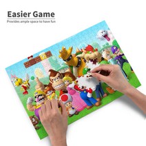 China Oem 슈퍼 마리오 300조각 퍼즐 지능 향상 완구 스트레스 해소 도안 아침 교육, 500개, 공통색
