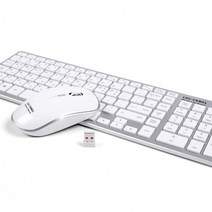 FOR LG LGC-CKB01 무선키보드 무선마우스 세트, 화이트