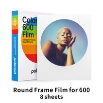 폴라로이드 오리지널 인스턴트 600 필름 컬러 블랙-화이트 원스텝 2 카메라 SLR680 636 자동 초점 불가능, [04] Round Frame, 1개