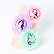정품 별의여신 시크릿쥬쥬 프릴 레이스 집게핀