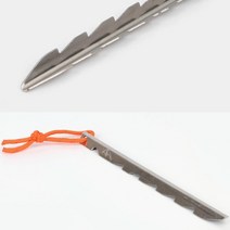 고강도 스탠 V 텐트 팩 그늘막 타프 설치 핀 캠핑 패킹 못 브이 탠트 펙 실버 스테인리스 끈 달린 톱날 야유회 천막 캐노피 스탠 고정 말뚝