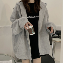 데일리 여성 무지 베이직 3컬러 후드집업