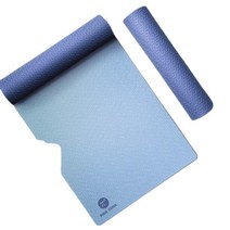 칼노 요가매트 피트니스 매트 댄스 매트 두껍게 확장, 블루 그레이 네이비