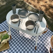 GooMa 피크닉 차박 캠핑 테이블, 화이트