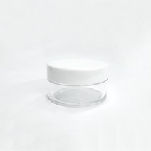 플라스틱 크림 용기 10g 100개입 화장품 소분 공병 케이스 연고 바세린통, 크림용기(흰뚜껑)/100개/10g(A03856)