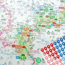 등산지도 여행지도 국립공원 둘레길 트래킹 100대 명산 테마지도 2023