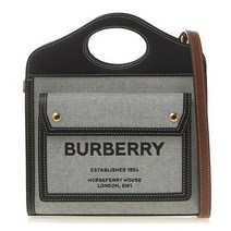 Burberry [명품]버버리 미니 트라이톤 코튼캔버스 포켓백 8039363 LL MN POCKET ..