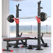 분리형스쿼트랙 하체운동기구 홈짐 랙 멀티 파워렉, (덤벨 벤치) 다기능/풀 폴딩