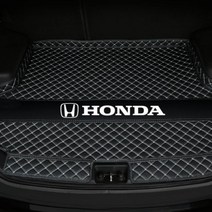 혼다 CRV 어코드 시빅 트렁크매트 뒷자석 발받침 차박 캠핑 차량용, [하이사이드+카라벨]  블랙 레드 라인