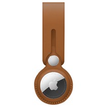 모할랩 에어태그 airtag 스마트태그 가죽 루프 케이스 2p 세트, 브라운