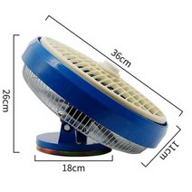 차량용 선풍기 화물차 지게차 에코 차박용 송풍구, 12v/ 이중 베어링12인치 4날 천장