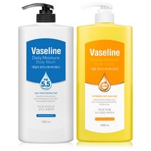 바세린 24h 더블 모이스춰 바디로션 1000ml 1개+ 바세린 약산성 바디워시 1000ml 1개, {AA1} 더블 모이스춰 1개+바디워시 1개