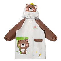 다나에 아동용 곰돌이 우비 레인코트