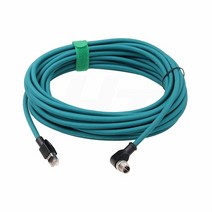 HangTon Cognex 산업용 카메라 센서용 직각 M12 이더넷 8핀 X코드 수 RJ45 CAT7e 케이블 (10m) 4447438149, 8m