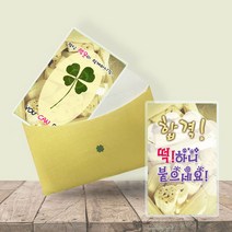 (럭키심볼) 행운의 네잎클로버 생화 수능대박 코팅카드, 08_행운의 네잎클로버 생화 합격! 떡!하니 붙으세요! 코팅카드