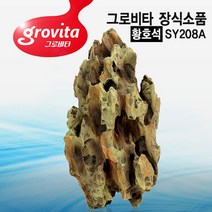 그로비타 황호석 어항 장식소품 SY208A, 1개