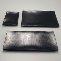 굿다이닝 멜라민 매트 직스끼 김밥접시, 블랙