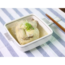 [토앤스토리] 사각면기 도자기공방그릇 삼계탕그릇