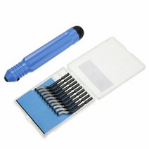NB1100 Burr Plastic Handle 10pcs HSS BS1010 Blade Deburring Tool Set For Process Stainless Steel Alu, 한개옵션0