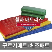 빅세일 [휠타매트리스] 120x300x6cm 구르기매트 체조매트 학교체육 유아체육 체육관매트 낙법 착지매트, Red, 빨강