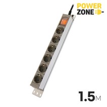 아트박스/파워존 [파워존] 고용량멀티탭 알루미늄멀티탭 6구 1.5M