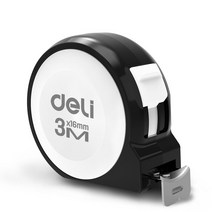 DELI 3M/5M High Precision Steel Measurement Tape System Auto Lock Retractable Professional Tool, 01 H8003A 3M