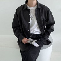 뉴메이드 도준 오버핏 기모 모직 남방