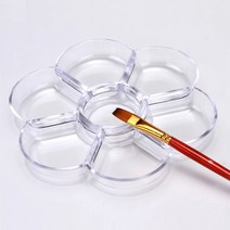 [단아미] 꽃접시 투명팔레트 7칸 플라스틱 팔레트