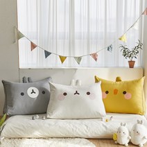 [쉬즈홈] 몰랑이 옥스포드 삼각 등쿠션 (3 color), 색상:코코(그레이)