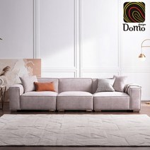 [도모디자인] 칼리아 4인 기능성 패브릭 소파 / 착불, 라이트그레이