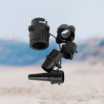 남해 제주 레저 배 관광지 카약 투명 수상 즐길거리 에어 펌프 밸브 어댑터 블랙 변환 서핑 보드 풍선 다기능 PA66 유리 섬유, [01] Adapter Set