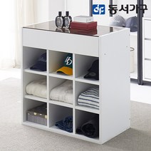 동서가구 홈즈 드레스룸 디바이더 아일랜드 수납 서랍장 600 800 1200, 800오픈형, 홈즈_화이트_HSG105-1