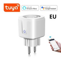 스마트 플러그 전기 타이머 타임스위치 타이머 콘센트홈키트 및 투야 스마트 소켓 와이파이 전기 콘센트, 02 TUYA APP EU Plug