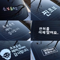 SY팩토리 심플한 초보운전 10종 스티커 [사은품 증정], 2.세줄심플형, 2.홀로그램