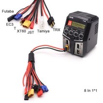 SKYRC T100 듀얼 5A 2X50W 밸런스 충전기 FPV 2-4S LiPo LiIon LiFe LiHV 배터리용 RC 드론 멀티로터 부품 Accs, T100 8 In 1_미국 플러그