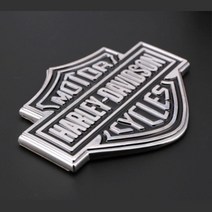 할리데이비슨 로고 엠블럼 메탈 스티커 동호회 자동차용품 커스텀 뺏지 몰딩 차량용품, 골드
