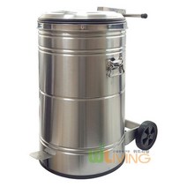 이동식바퀴장착 페달스텐휴지통/업소용대형쓰레기통, 145L