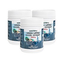 뉴질랜드 헬스피아 초록홍합 1000mg 500캡슐 x3 초록입홍합 추출물 오메가오일 천연비타민, 3box