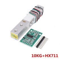 라이다센서 LIDAR SENSOR AD 모듈 무게 센서 전자 저울 알루미늄 합금 압력 로드셀 1kg 5kg 10kg 20kg HX711, Hx711 And 10kg