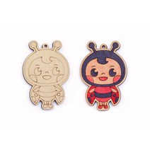 민화샵 팬시우드 곤충 만들기장난감 집콕놀이 초등놀이, 무당벌레 UDPWD0141