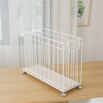 폼롤러 수납장 필라테스 요가 매트 이동식 수납 랙, 화이트스트랩-길이50폭13높이35-P