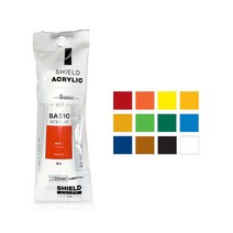 쉴드 베이직 아크릴물감 20ml 낱색, 황토 Yellow Ochre