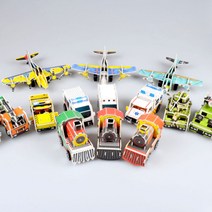 풀백 자동차 입체 퍼즐 조립 입체 모형, 14.레드 레이싱카