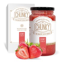 청키 수제 딸기청 과일청 생 딸기라떼 청, 500ml, 1병