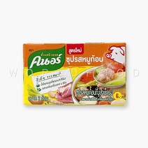 태국 유니레버 크노르 포크 큐브 돼지육수 WORLDFOOD, 1개, 20g