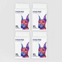 인싸패드 강아지 배변패드 논슬립 프리미엄 20매, 4개